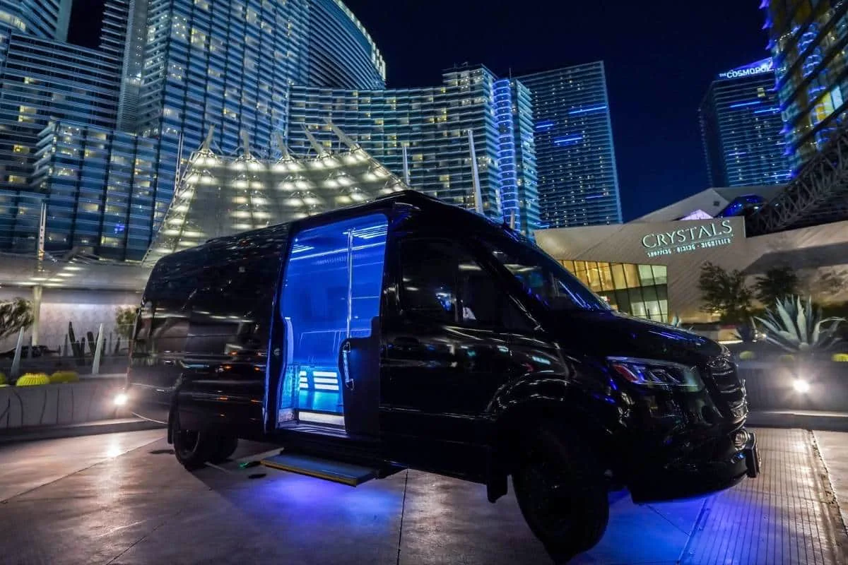Sprinter Limo exterior Las Vegas